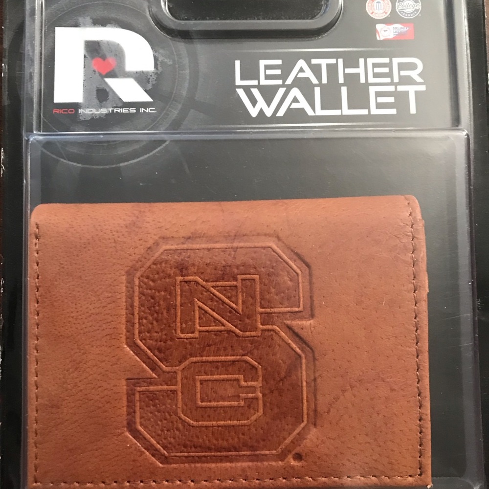 💵North Carolina State Leather Wallet Brand New